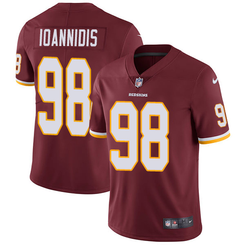 Men's Washington Redskins #98 Matthew Ioannidis Burgundy Red Vapor Untouchable Limited Stitched NFL Jersey